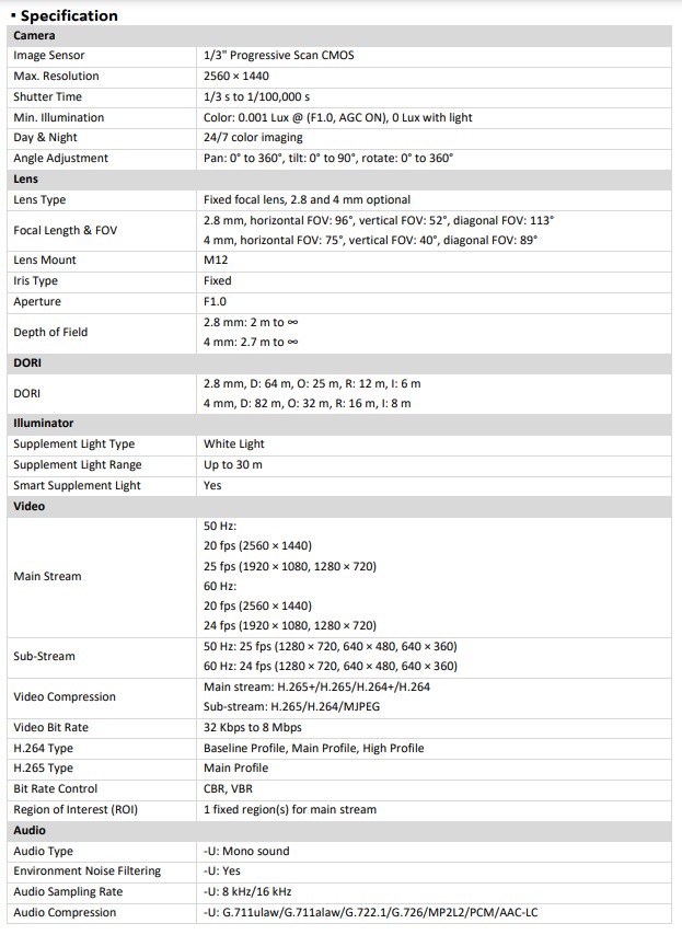 Hikvision Colorvu IP Camera 4 MP DS-2CD1047G2-LUF(C) 4mm - Image 5