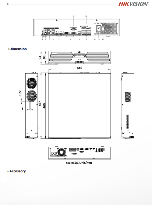 HIKVISION AcuSense NVR DS-9632NXI-I8/S เครื่องบันทึกภาพ - Image 7